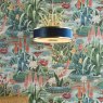 Dar Lighting Dar - Alvaro 3 Light Slimline Pendant Brushed Brass Navy 40C
