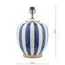 Dar Lighting Dar - Circus Table Lamp Blue And White Base