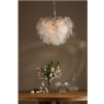 Dar Lighting Dar - Courtney 10 Light Pendant Textured Glass and Antique Brass