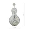 Dar Lighting Dar - Dascha Table Lamp Art Glass Base