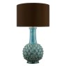 Dar Lighting Dar - Edlyn Table Lamp Blue Reactive Glaze Base Only