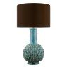 Dar Lighting Dar - Edlyn Table Lamp Blue Reactive Glaze Base Only