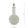 Dar Lighting Dar - Edlyn Table Lamp White Ceramic Base