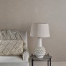 Dar Lighting Dar - Edlyn Table Lamp White Ceramic Base