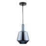 Dar Lighting Dar - Esmeralda Single Pendant Blue Glass and Opal Glass