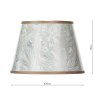 Dar Lighting Dar - Frida Taupe Marble Pattern Tapered Drum Shade 26cm