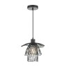 Dar Lighting Dar Gonzalo 1 Light Pendant Black
