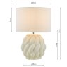 Dar Lighting Dar - Idonia Table Lamp White With Shade