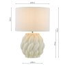 Dar Lighting Dar - Idonia Table Lamp White With Shade