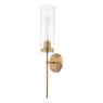 Dar Lighting Dar - Jodelle Wall Light Polished Bronze and Glass