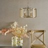 Dar Lighting Dar - Myka 4 Light Pendant Bronze