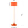 Dar Lighting Dar - Toledo Floor Lamp Satin Orange With Shade