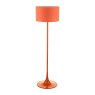 Dar Lighting Dar - Toledo Floor Lamp Satin Orange With Shade