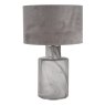 Dar Lighting Dar - Wanda Table Lamp Smoked Black Glass