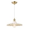 Laura Ashley Laura Ashley - Beca Large Pendant White Ceramic Antique Brass