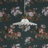 Laura Ashley Laura Ashley - Beca Large Pendant White Ceramic Antique Brass