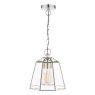 Laura Ashley Laura Ashley - Clayton Pendant Polished Silver Glass