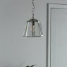 Laura Ashley Laura Ashley - Clayton Pendant Polished Silver Glass
