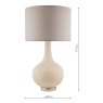 Laura Ashley Laura Ashley - Grace Table Lamp Patterned Glass with Shade