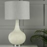 Laura Ashley Laura Ashley - Grace Table Lamp Patterned Glass with Shade