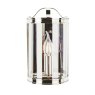 Laura Ashley Laura Ashley - Harrington Wall Light Polished Nickel Glass