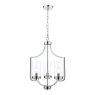 Laura Ashley Laura Ashley - Joseph 3lt Chandelier Polished Chrome Glass