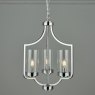 Laura Ashley Laura Ashley - Joseph 3lt Chandelier Polished Chrome Glass
