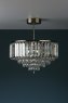 Laura Ashley Laura Ashley - Vienna 3lt Semi Flush Crystal & Antique Brass