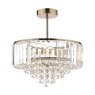 Laura Ashley Laura Ashley - Vienna 3lt Semi Flush Crystal & Antique Brass