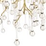 Laura Ashley Laura Ashley - Willow 3lt Semi Flush Satin Champagne Crystal