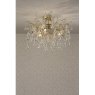 Laura Ashley Laura Ashley - Willow 3lt Semi Flush Satin Champagne Crystal