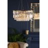 Laura Ashley Laura Ashley - Rhosill 4 Light Pendant Glass & Antique Brass