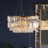 Laura Ashley Laura Ashley - Rhosill 4 Light Pendant Glass & Antique Brass