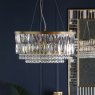 Laura Ashley Laura Ashley - Rhosill 4 Light Pendant Glass & Antique Brass