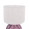 Laura Ashley Laura Ashley - Elderdale Table Lamp Pink Glass Polished Chrome With Shade