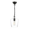 Laura Ashley Laura Ashley - Ockley Bottle Pendant Glass Matt Black