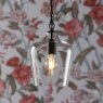 Laura Ashley Laura Ashley - Ockley Bottle Pendant Glass Matt Black