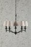 Laura Ashley Laura Ashley - Ludchurch 5 Light Chandelier Industrial Fitting Only (Black)