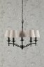 Laura Ashley Laura Ashley - Ludchurch 5 Light Chandelier Industrial Black Fitting Only