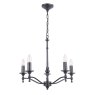 Laura Ashley Laura Ashley - Ludchurch 5 Light Chandelier Industrial Fitting Only (Black)