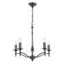 Laura Ashley Laura Ashley - Ludchurch 5 Light Chandelier Industrial Black Fitting Only