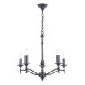 Laura Ashley Laura Ashley - Ludchurch 5 Light Chandelier Industrial Fitting Only (Black)