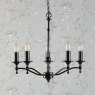 Laura Ashley Laura Ashley - Ludchurch 5 Light Chandelier Industrial Fitting Only (Black)
