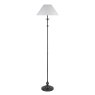 Laura Ashley Laura Ashley - Ludchurch Floor Lamp Industrial Black With Shade