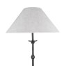 Laura Ashley Laura Ashley - Ludchurch Floor Lamp Industrial Black With Shade