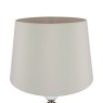 Laura Ashley Laura Ashley - Croxden Table Lamp White Ribbed Glass Antique Brass With Shade