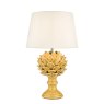 Dar Lighting Dar - Violetta Table Lamp Yellow Ceramic Base