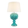 Dar Lighting Dar - Violetta Table Lamp Blue Ceramic Base