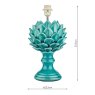 Dar Lighting Dar - Violetta Table Lamp Blue Ceramic Base