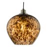 Dar Lighting Dar - Leandra Pendant Tortoiseshell Glass and Antique Brass